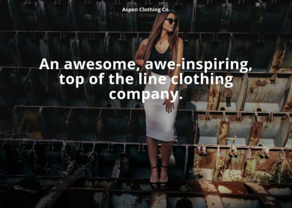 Aspen Clothing Co. on Divi Gallery