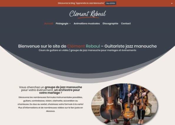 Clément Reboul (Music / Arts Divi Website Example)