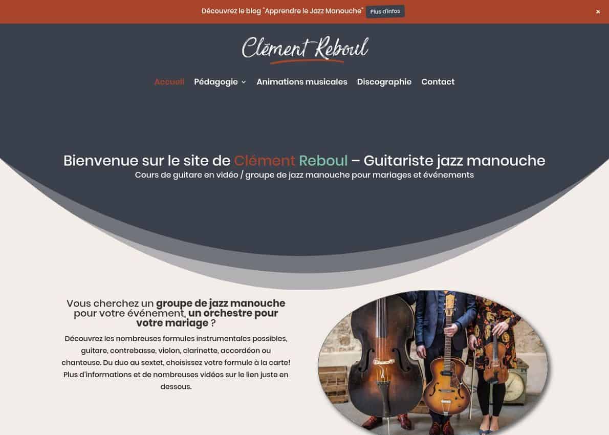 Clément Reboul Divi Theme Example