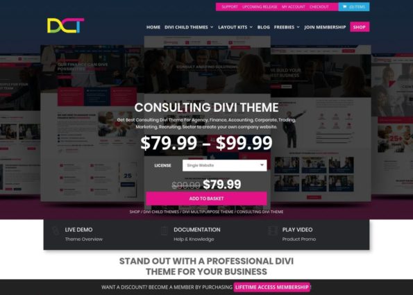 Consulting Divi Theme on Divi Gallery
