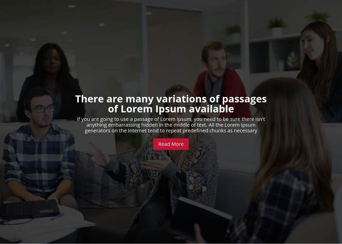 Corporate – Creative Business One Page Layout Divi Theme Example