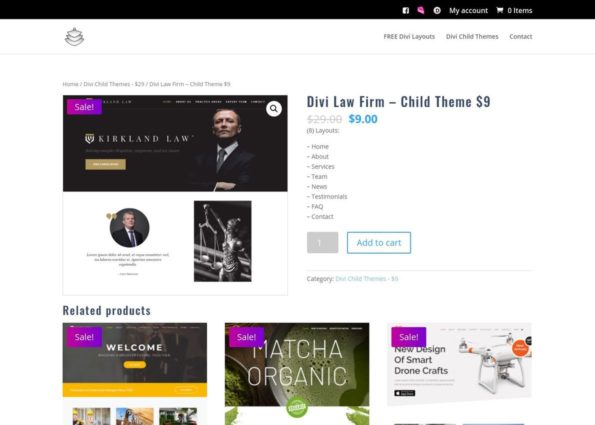 Divi Law Firm – Child Theme on Divi Gallery