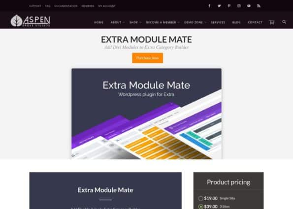 Extra Module Mate​​​​​​ on Divi Gallery