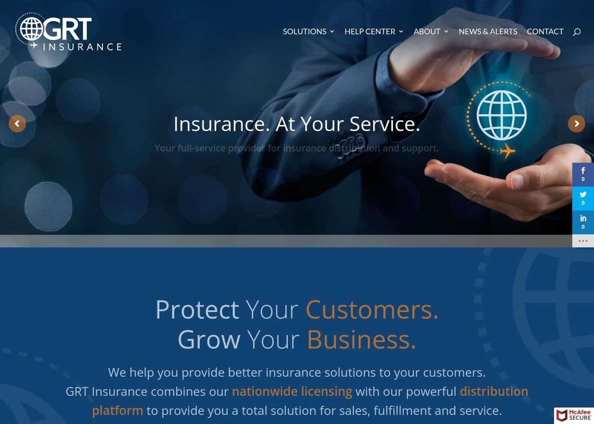 GRT Insurance Divi Theme Example