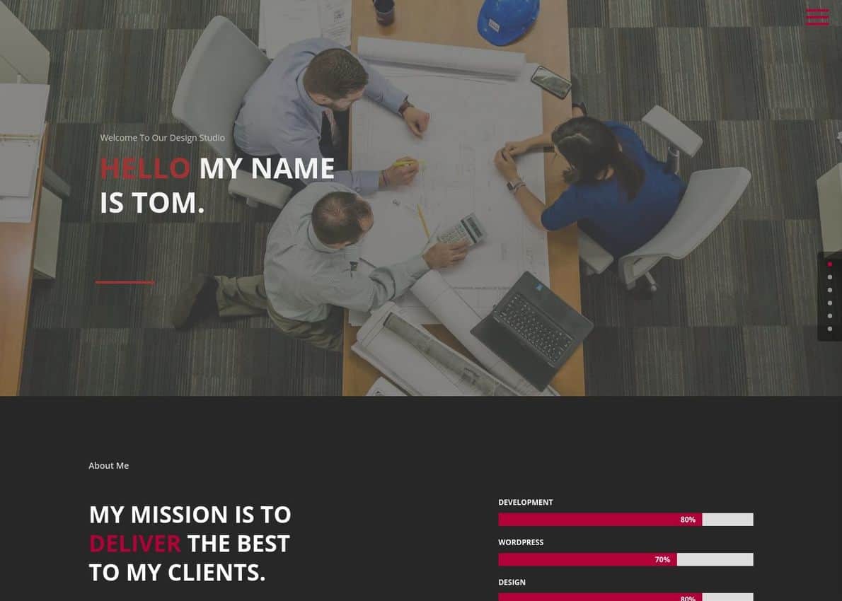 Genius – Divi Resume Child Theme Divi Theme Example