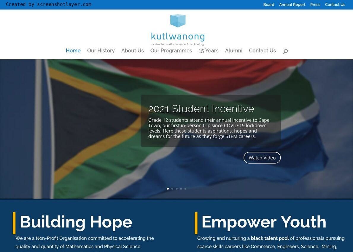 Kutlwanong Centre for Maths, Science & Technology Divi Theme Example