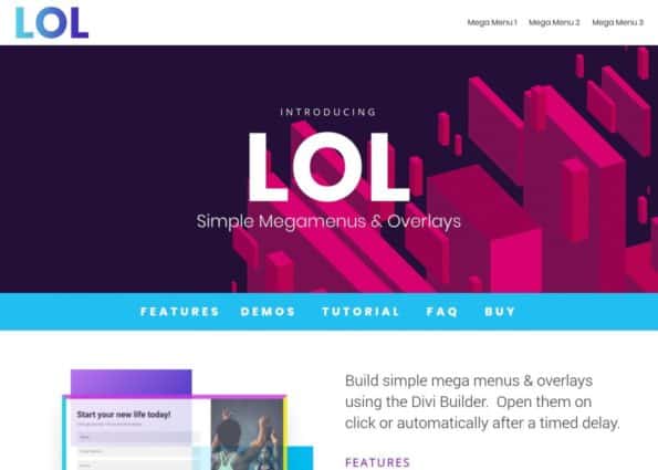 LOL – Divi Layout Overlays on Divi Gallery