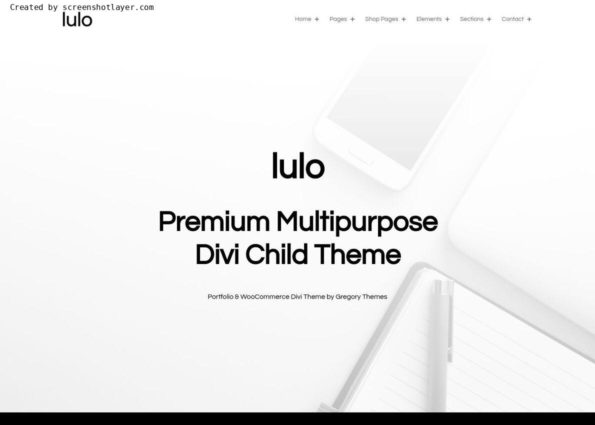 Lulo Multipurpose Theme on Divi Gallery