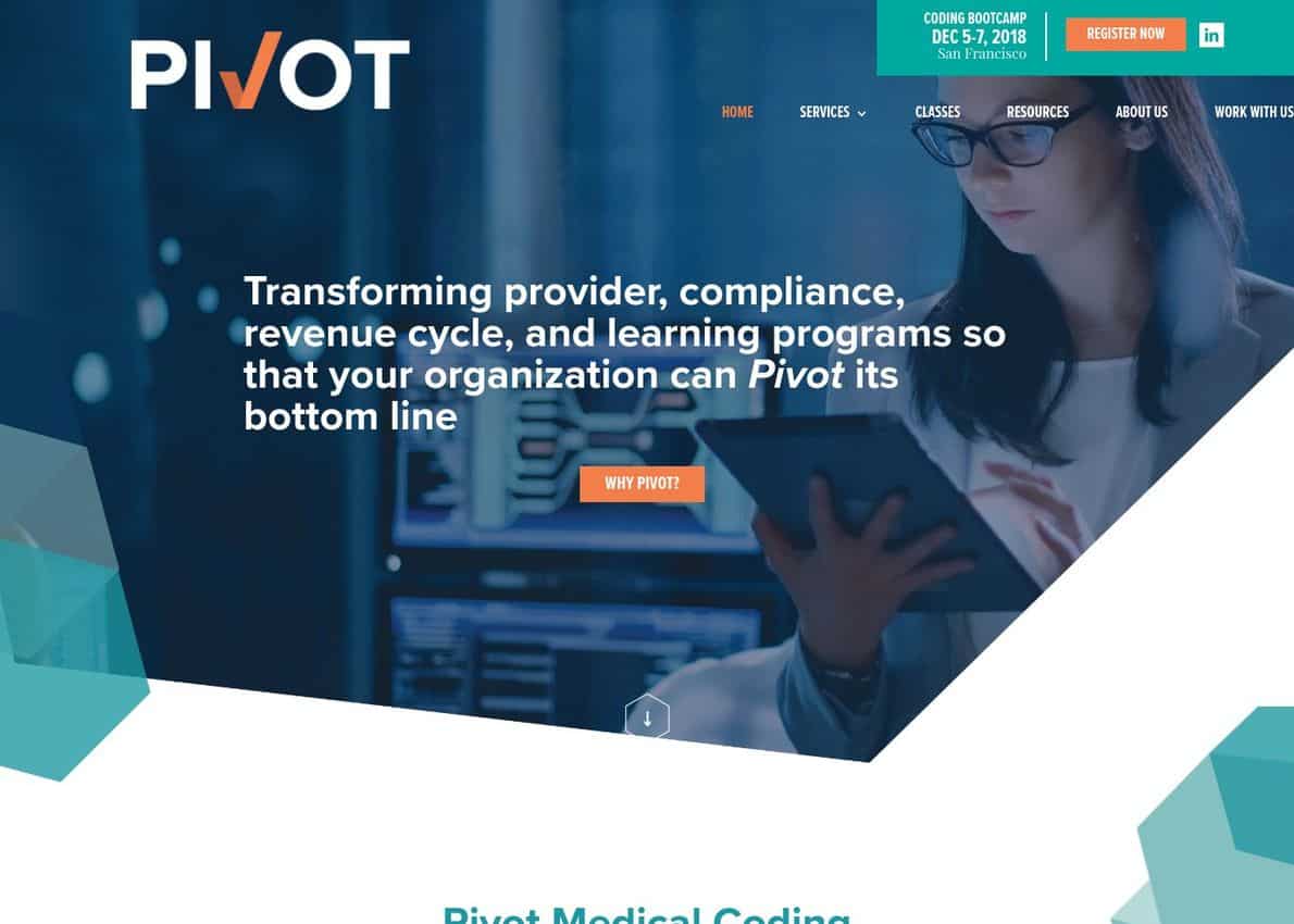 Pivot Medical Coding Divi Theme Example