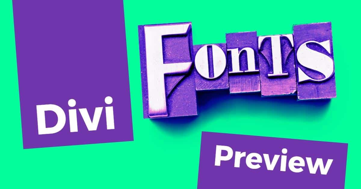 17 Best Divi Fonts and Combinations (with Previews) - Divi Gallery